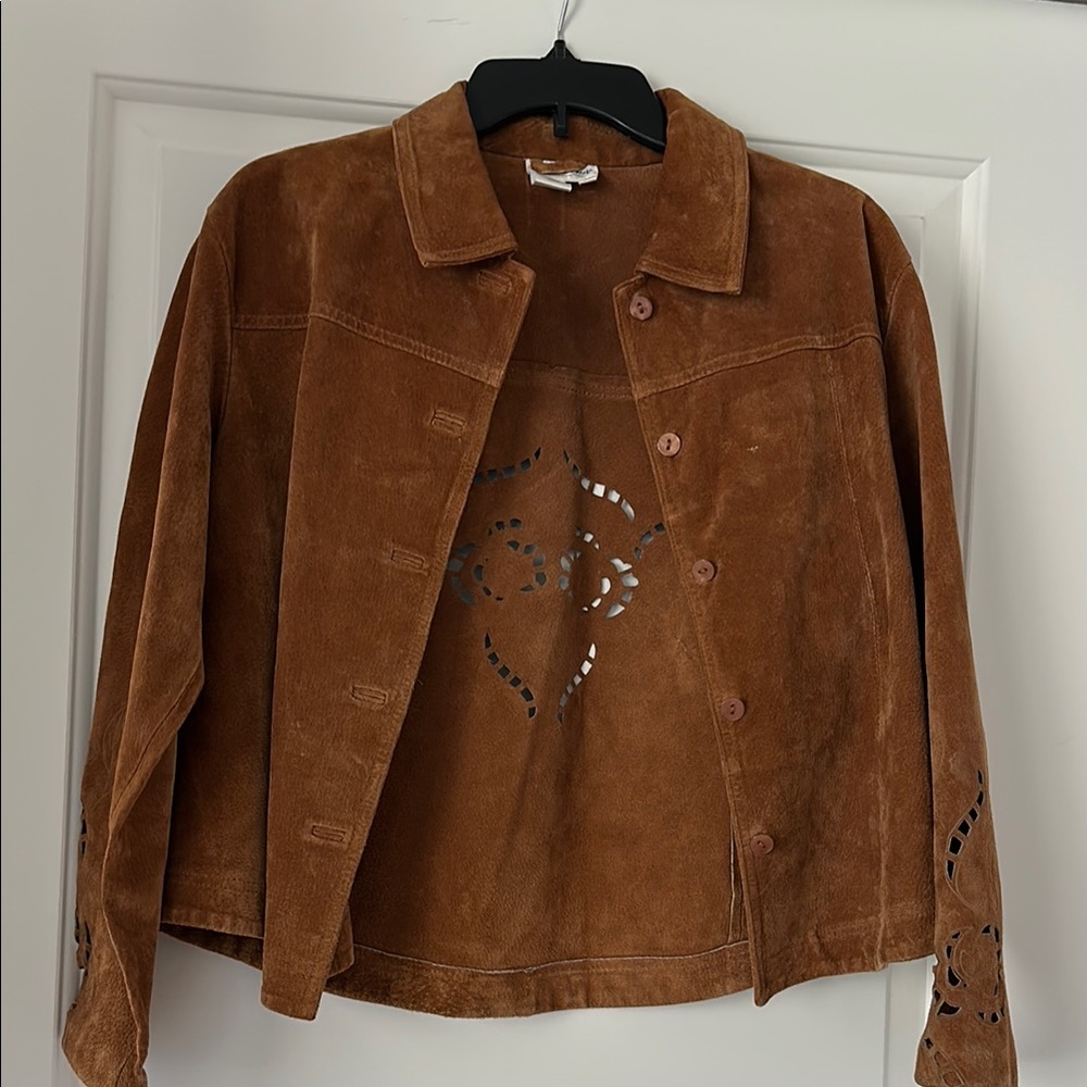 Coldwater Creek Tan Suede Women's Blazer